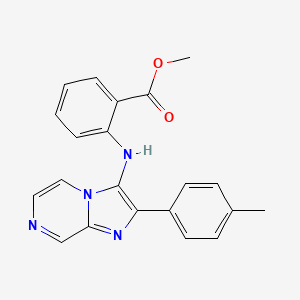 Methyl 2-{[2-(4-methylphenyl)imidazo[1,2-a]pyrazin-3-yl]amino}benzoate