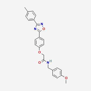 N-(4-methoxybenzyl)-2-{4-[3-(4-methylphenyl)-1,2,4-oxadiazol-5-yl]phenoxy}acetamide