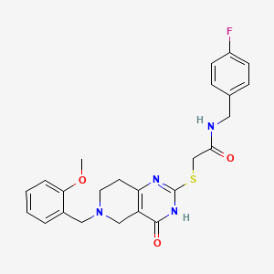 N-(4-fluorobenzyl)-2-{[6-(2-methoxybenzyl)-4-oxo-3,4,5,6,7,8-hexahydropyrido[4,3-d]pyrimidin-2-yl]sulfanyl}acetamide