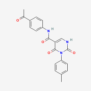 molecular formula C20H17N3O4 B11298499 N-(4-acetylphenyl)-3-(4-methylphenyl)-2,4-dioxo-1,2,3,4-tetrahydropyrimidine-5-carboxamide 