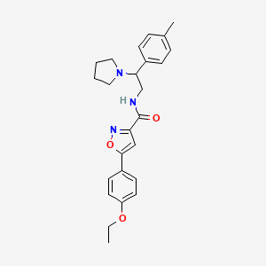 5-(4-ethoxyphenyl)-N-[2-(4-methylphenyl)-2-(pyrrolidin-1-yl)ethyl]-1,2-oxazole-3-carboxamide