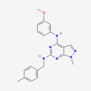 N~4~-(3-methoxyphenyl)-1-methyl-N~6~-(4-methylbenzyl)-1H-pyrazolo[3,4-d]pyrimidine-4,6-diamine