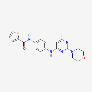 N-(4-((6-methyl-2-morpholinopyrimidin-4-yl)amino)phenyl)thiophene-2-carboxamide