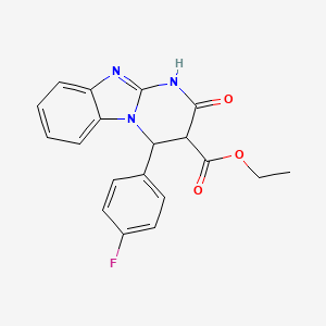 Ethyl 4-(4-fluorophenyl)-2-oxo-1,2,3,4-tetrahydropyrimido[1,2-a]benzimidazole-3-carboxylate