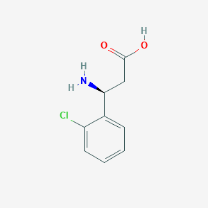molecular formula C9H10ClNO2 B112986 (s)-3-Amino-3-(2-chlorophenyl)propanoic acid CAS No. 763922-37-8