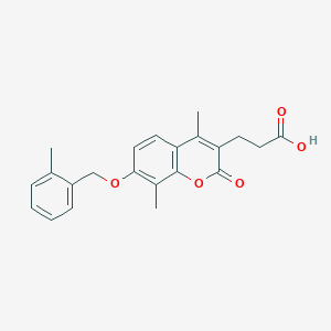 3-{4,8-dimethyl-7-[(2-methylbenzyl)oxy]-2-oxo-2H-chromen-3-yl}propanoic acid