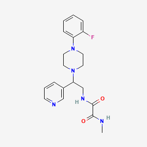 N'-{2-[4-(2-Fluorophenyl)piperazin-1-YL]-2-(pyridin-3-YL)ethyl}-N-methylethanediamide