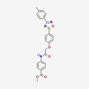 Methyl 4-[({4-[3-(4-methylphenyl)-1,2,4-oxadiazol-5-yl]phenoxy}acetyl)amino]benzoate