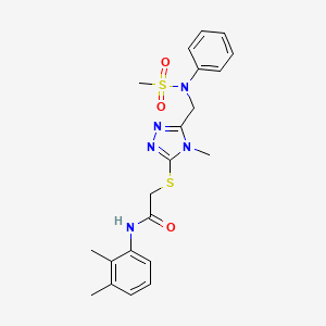 N-(2,3-dimethylphenyl)-2-[(4-methyl-5-{[(methylsulfonyl)(phenyl)amino]methyl}-4H-1,2,4-triazol-3-yl)sulfanyl]acetamide