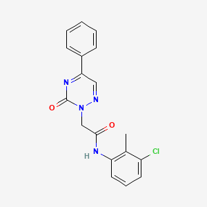 N-(3-chloro-2-methylphenyl)-2-(3-oxo-5-phenyl-1,2,4-triazin-2(3H)-yl)acetamide