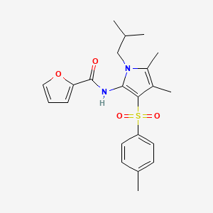 N-{4,5-dimethyl-3-[(4-methylphenyl)sulfonyl]-1-(2-methylpropyl)-1H-pyrrol-2-yl}furan-2-carboxamide