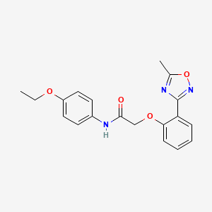 N-(4-ethoxyphenyl)-2-[2-(5-methyl-1,2,4-oxadiazol-3-yl)phenoxy]acetamide