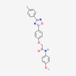 N-(4-methoxyphenyl)-2-{4-[3-(4-methylphenyl)-1,2,4-oxadiazol-5-yl]phenoxy}acetamide