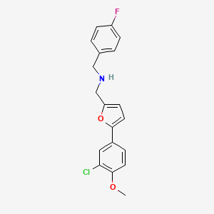 1-[5-(3-chloro-4-methoxyphenyl)furan-2-yl]-N-(4-fluorobenzyl)methanamine