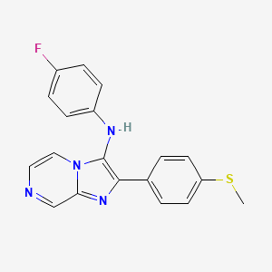 N-(4-fluorophenyl)-2-[4-(methylsulfanyl)phenyl]imidazo[1,2-a]pyrazin-3-amine