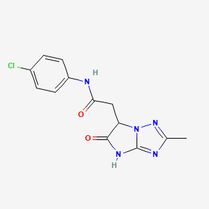 N-(4-chlorophenyl)-2-(2-methyl-5-oxo-5,6-dihydro-4H-imidazo[1,2-b][1,2,4]triazol-6-yl)acetamide