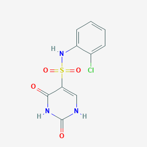 molecular formula C10H8ClN3O4S B11298880 N-(2-chlorophenyl)-2-hydroxy-6-oxo-1,6-dihydropyrimidine-5-sulfonamide 