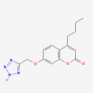 molecular formula C15H16N4O3 B11298926 4-butyl-7-(2H-tetrazol-5-ylmethoxy)chromen-2-one CAS No. 849001-36-1