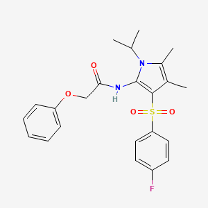 N-{3-[(4-fluorophenyl)sulfonyl]-4,5-dimethyl-1-(propan-2-yl)-1H-pyrrol-2-yl}-2-phenoxyacetamide