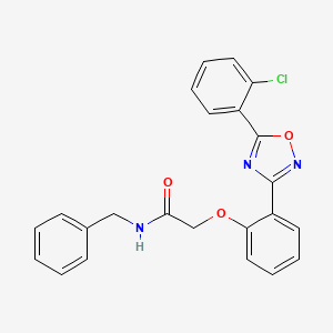 N-benzyl-2-{2-[5-(2-chlorophenyl)-1,2,4-oxadiazol-3-yl]phenoxy}acetamide