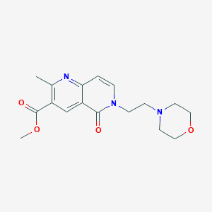 Methyl 2-methyl-6-[2-(morpholin-4-yl)ethyl]-5-oxo-5,6-dihydro-1,6-naphthyridine-3-carboxylate