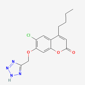 4-butyl-6-chloro-7-(1H-tetrazol-5-ylmethoxy)-2H-chromen-2-one