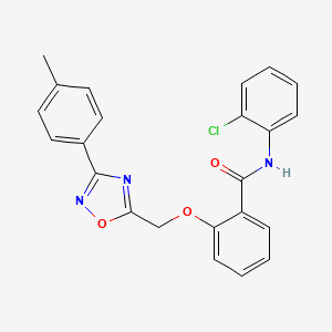 N-(2-chlorophenyl)-2-{[3-(4-methylphenyl)-1,2,4-oxadiazol-5-yl]methoxy}benzamide