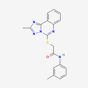 N-(3-methylphenyl)-2-[(2-methyl[1,2,4]triazolo[1,5-c]quinazolin-5-yl)sulfanyl]acetamide