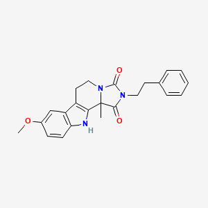 8-Methoxy-11B-methyl-2-phenethyl-5,6,11,11B-tetrahydro-1H-imidazo[5,1-A]beta-carboline-1,3(2H)-dione