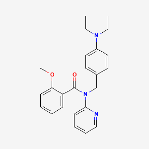 N-[4-(diethylamino)benzyl]-2-methoxy-N-(pyridin-2-yl)benzamide