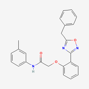 2-[2-(5-benzyl-1,2,4-oxadiazol-3-yl)phenoxy]-N-(3-methylphenyl)acetamide