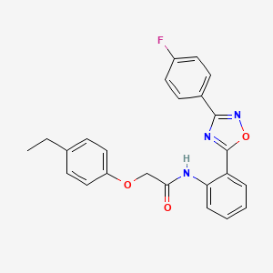 2-(4-ethylphenoxy)-N-{2-[3-(4-fluorophenyl)-1,2,4-oxadiazol-5-yl]phenyl}acetamide