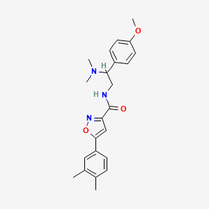 N-[2-(dimethylamino)-2-(4-methoxyphenyl)ethyl]-5-(3,4-dimethylphenyl)-1,2-oxazole-3-carboxamide