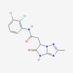 N-(2,3-dichlorophenyl)-2-(2-methyl-5-oxo-5,6-dihydro-4H-imidazo[1,2-b][1,2,4]triazol-6-yl)acetamide