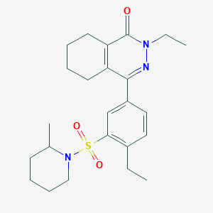 2-ethyl-4-{4-ethyl-3-[(2-methylpiperidin-1-yl)sulfonyl]phenyl}-5,6,7,8-tetrahydrophthalazin-1(2H)-one