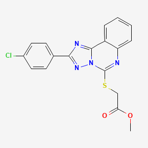 Methyl {[2-(4-chlorophenyl)[1,2,4]triazolo[1,5-c]quinazolin-5-yl]sulfanyl}acetate