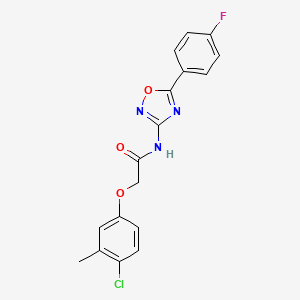 2-(4-chloro-3-methylphenoxy)-N-[5-(4-fluorophenyl)-1,2,4-oxadiazol-3-yl]acetamide