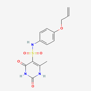 2-hydroxy-4-methyl-6-oxo-N-[4-(prop-2-en-1-yloxy)phenyl]-1,6-dihydropyrimidine-5-sulfonamide