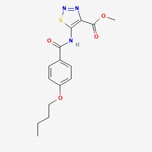 Methyl 5-[(4-butoxybenzoyl)amino]-1,2,3-thiadiazole-4-carboxylate