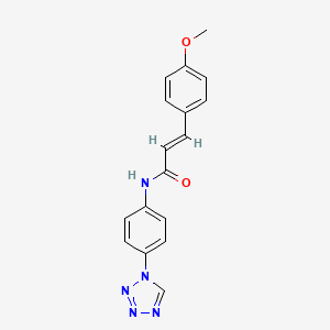 (2E)-3-(4-methoxyphenyl)-N-[4-(1H-tetrazol-1-yl)phenyl]prop-2-enamide