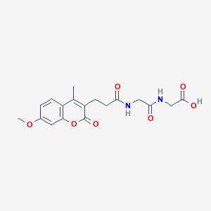 N-[3-(7-methoxy-4-methyl-2-oxo-2H-chromen-3-yl)propanoyl]glycylglycine