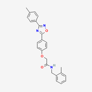 N-(2-methylbenzyl)-2-{4-[3-(4-methylphenyl)-1,2,4-oxadiazol-5-yl]phenoxy}acetamide