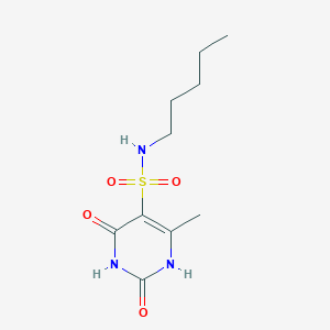 2-hydroxy-4-methyl-6-oxo-N-pentyl-1,6-dihydropyrimidine-5-sulfonamide