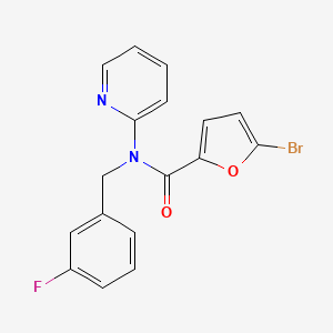 5-bromo-N-(3-fluorobenzyl)-N-(pyridin-2-yl)furan-2-carboxamide