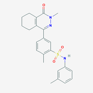 2-methyl-5-(3-methyl-4-oxo-3,4,5,6,7,8-hexahydrophthalazin-1-yl)-N-(3-methylphenyl)benzenesulfonamide