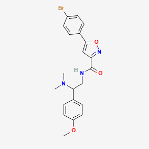 5-(4-bromophenyl)-N-[2-(dimethylamino)-2-(4-methoxyphenyl)ethyl]-1,2-oxazole-3-carboxamide