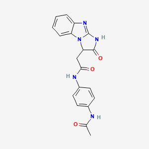 N-[4-(acetylamino)phenyl]-2-(2-oxo-2,3-dihydro-1H-imidazo[1,2-a]benzimidazol-3-yl)acetamide