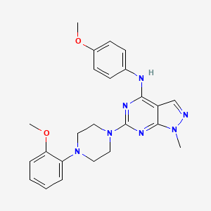 N-(4-methoxyphenyl)-6-[4-(2-methoxyphenyl)piperazin-1-yl]-1-methyl-1H-pyrazolo[3,4-d]pyrimidin-4-amine