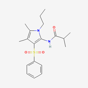 N-[4,5-dimethyl-3-(phenylsulfonyl)-1-propyl-1H-pyrrol-2-yl]-2-methylpropanamide