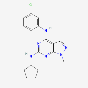 N~4~-(3-chlorophenyl)-N~6~-cyclopentyl-1-methyl-1H-pyrazolo[3,4-d]pyrimidine-4,6-diamine